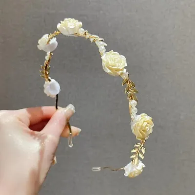 Rose Pearl Headband